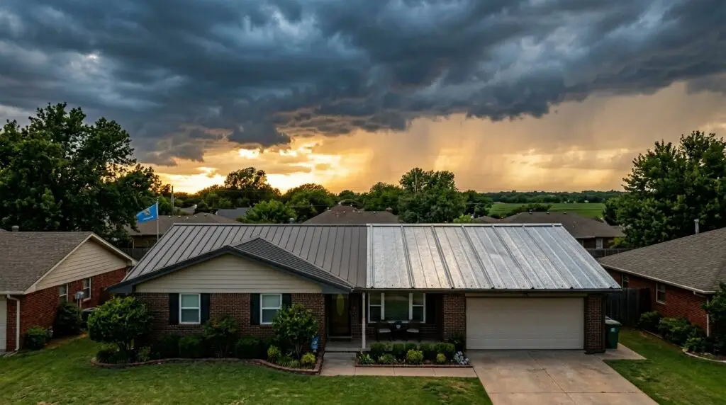 Aluminum vs steel metal roofing comparison for Oklahoma City homes